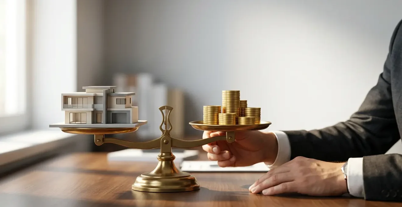 Illustration métaphorique d'une économie de 15 000 euros sur l'assurance de prêt immobilier grâce au changement d'assureur