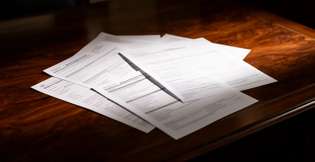 Examen de documents médicaux et formulaires d'assurance pour garantie IPT