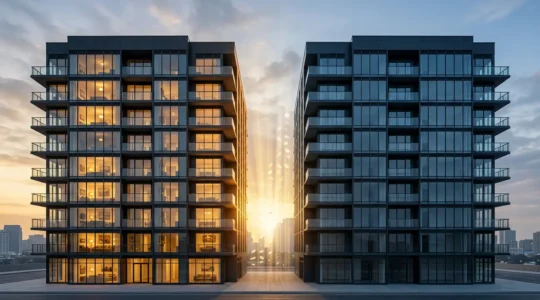 Comparaison visuelle entre location meublée et nue avec éléments fiscaux et cash-flow