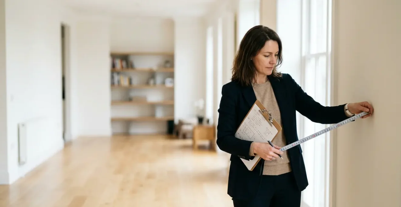 Propriétaire effectuant l'inspection d'un logement avec une checklist des critères de décence