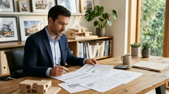 Investisseur immobilier analysant ses options fiscales pour optimiser ses revenus locatifs