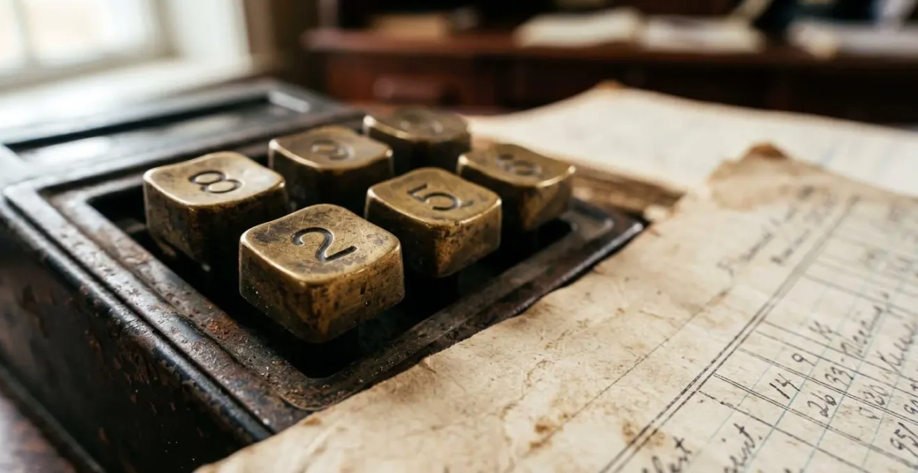 Calculatrice vintage et documents financiers illustrant le mécanisme d'amortissement comptable en SCI