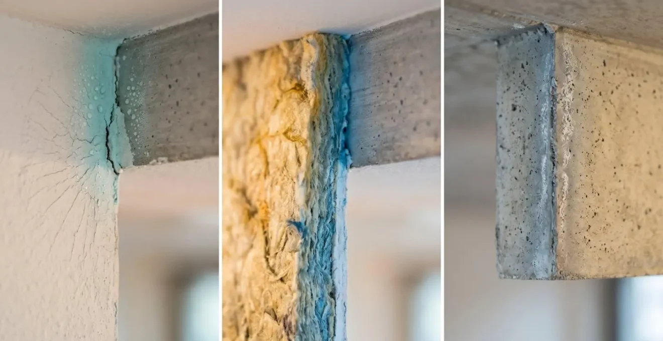 Comparaison visuelle des trois types de signatures thermiques dans un bâtiment